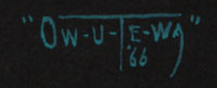 Manuel Bob Chavez (b.1915) Ow-u-Te-Wa signature