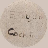 Evon Trujillo Southwest Indian Pottery Contemporary Cochiti Pueblo signature