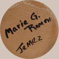 Marie G. Romero (1927-2007) signature