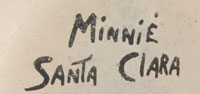 Minnie Vigil Southwest Indian Pottery Contemporary Santa Clara Pueblo signature