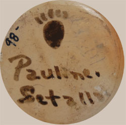 Pauline Setalla Southwest Indian Pottery Contemporary Hopi Pueblo signature