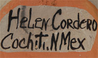 Helen Cordero Southwest Indian Pottery Figurines Cochiti Pueblo signature