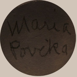 Maria Poveka Martinez Southwest Indian Pottery Contemporary San Ildefonso Pueblo signature