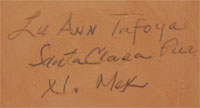 LuAnn Tafoya (1938- ) signature