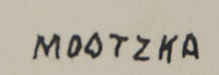 Signature of Waldo Mootzka (1910-1940)