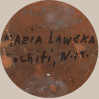 Maria Laweka Southwest Indian Pottery Figurines Cochiti Pueblo signature