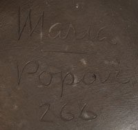 Maria Martinez Southwest Indian Pottery Contemporary San Ildefonso Pueblo signature