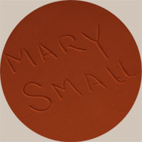 Mary Small is one of the very few potters who today will even attempt to make very large vessels. This large storage jar—almost 17 x 17 inches—is an exceptional piece. It is extremely thin walled and beautifully decorated in orange and gray over a white slip. She inserted 8 turquoise cabochons evenly spaced around the shoulder of the jar.  Mary Small creates traditional and contemporary pottery with unique gray slip and polychrome designs.  This is a technique she created and has been producing for a couple decades and it has been well received by collectors.  Her awards are numerous—1st Place at Santa Fe Indian Market in 1981; 1st Place at Powhatan Renape Nation Indians Arts Festival; Heard Museum; New Mexico State Fair; Inter-tribal Indian Ceremonial; Indian Arts & Crafts Association Show; and Fine Arts Enterprises Show, among others.  Condition:  there are just a couple small areas at the widest dimension where the paint has been rubbed, probably by being pushed against a wall or some similar event. Otherwise, it is in original condition.  Provenance: from the collection of Jeffrey Trent  Recommended Reading:  Southern Pueblo Pottery: 2,000 Artist Biographies c. 1800-Present (American Indian Art Series) by Gregory and Angie Schaaf 
