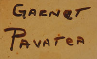 Artist Signature - Garnet Pavatea (1915-1981) Flower Girl