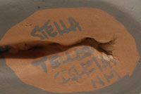Stella Teller | Isleta Pueblo | Southwest Indian Pottery | Figurines | Nacimiento | signature
