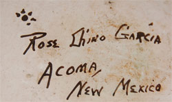 Rose Chino Garcia (1928-present) signature