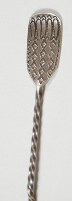 Nineteenth Century Silver Navajo Spoon - close up