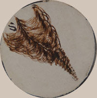 Sylvia Naha (1951 – 1999) Feather Woman - signature