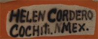 Helen Cordero (1915 – 1994) signature