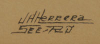 Joe Hilario Herrera (1923-1990s) See Ru - signature