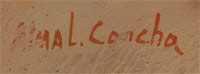 Alma Concha (1941 – present) signature