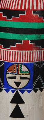 close up view of this Katsina Doll