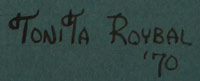 Tonita Roybal (c.1950 – present) signature