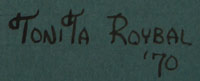 Tonita Roybal (c.1950 – present) signature