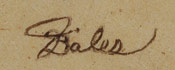 Jean Bales (1946-2004) signature