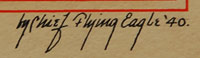 Paul J. Goodbear (1913-1954) Chief Flying Eagle signature Paul J. Goodbear (1913-1954) Chief Flying Eagle signature