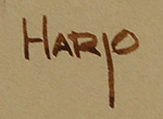 Albert Harjo (1937 -  ) signature