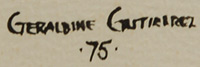 Geraldine Gutiérrez (1960-present) signature
