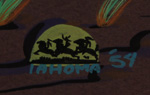 Tahoma’s traditional cartouche and the date 54