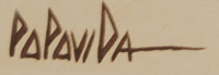 Signature of Popovi Da (1922-1971) Red Fox