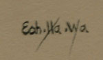 Signature of Eva Mirabal (1920-1968) Eah Ha Wa - Fast Growing Corn