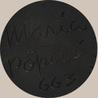 Signature of Popovi Da and Maria Montoya Poveka Martinez (1887-1980) Pond Lily