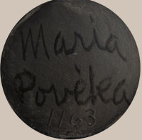 Signature of Maria Montoya Poveka Martinez (1887-1980) Pond Lily