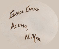 Grace Chino (1929-1994) signature