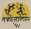 Signature of Quincy Tahoma (1917-1956) Water Edge