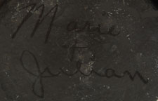 Signatures of Maria Montoya Poveka Martinez (Pond Lily) and Julian Martinez (Pocano)