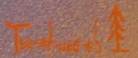 Signature of Helen Hardin (1943-1984) Tsa-Sah-Wee-Eh - Little Standing Spruce