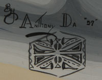 Signature of Tony Da (1940-2008) - Anthony Edward Da