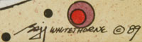 Signature of Baje Whitethorne, Sr. (1950-    )  Baje - Giggling Boy