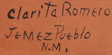 Clarita Romero signature