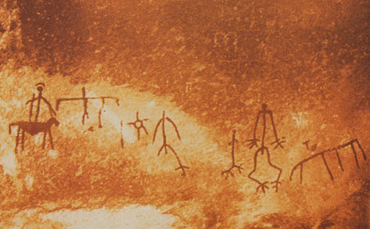 Example image from this book: THE FORGOTTEN ARTIST: Indians of Anza-Borrego and Their Rock Art