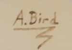 Signature of artist Augustine Bird