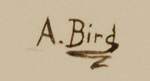 Signature of artist Augustine Bird