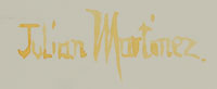 Signature of Julián Martinez (1885-1943) Pocano - Coming of the Spirits