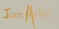 Signature of Julián Martinez (1885-1943) Pocano - Coming of the Spirits