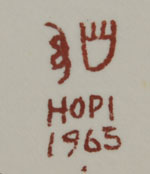 Signature of Oswald Fredericks (1905-1996) Kucha Honowah - White Bear