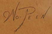 Signature of Luis Gonzales (1907-1990) Wo-Peen - Medicine Mountain