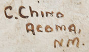 Carrie Chino Charlie (1925-2012) signature