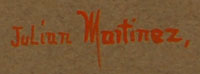 Signature of Julián Martinez (1885-1943) Pocano - Coming of the Spirits