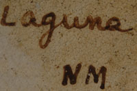 This wedding vase is the exception because it is clearly stated on the bottom of the vase that it is of Laguna origin.  The potter wanted to be sure that the buyer was aware that it was a Laguna item.  