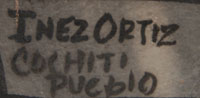 Signature of artist: Juanita Inez Ortiz (1960- ) Mapuwana